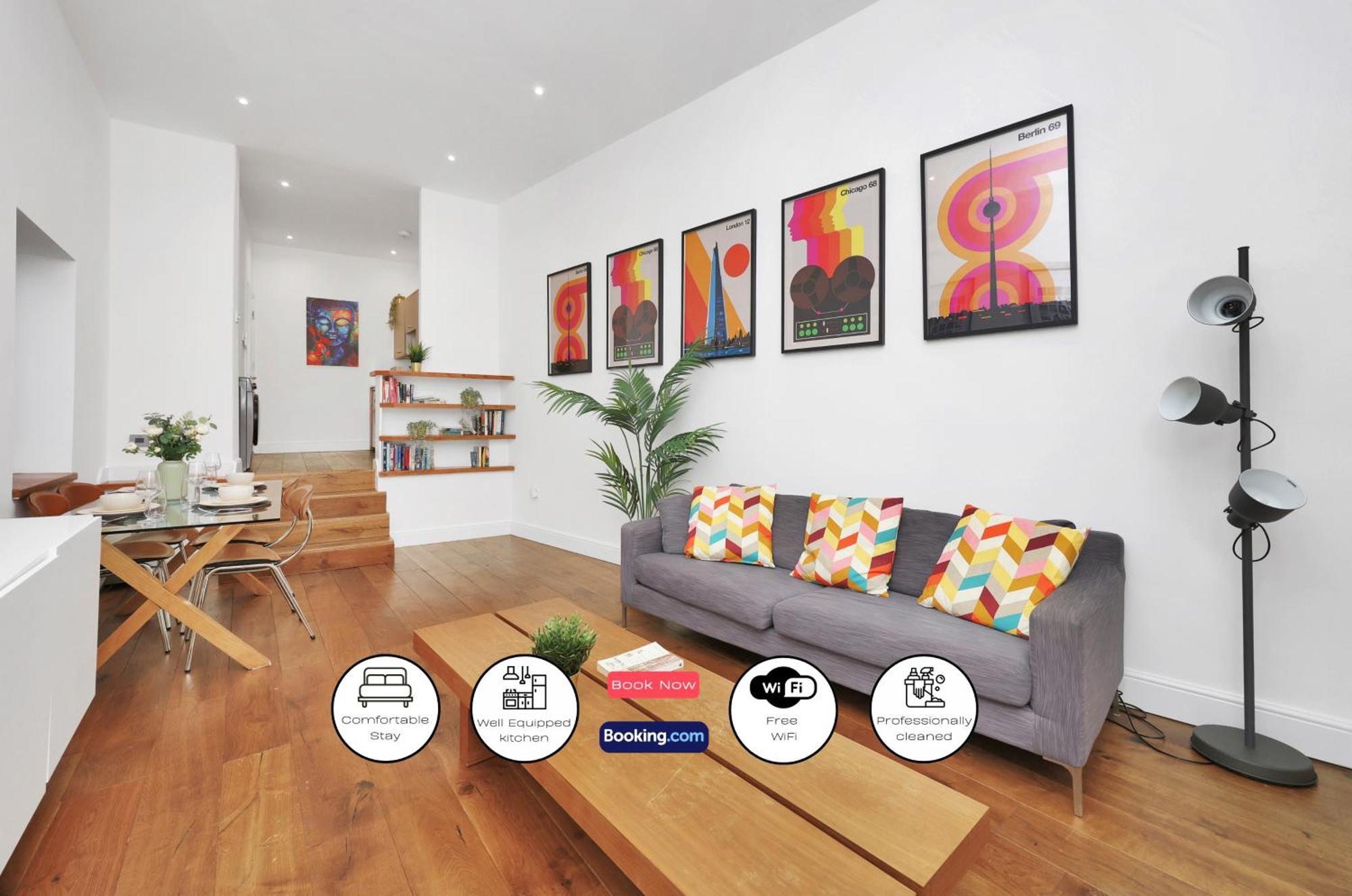 Appartement 1 Bedroom Short Term & Flexible Renting Hackney With Free Wifi